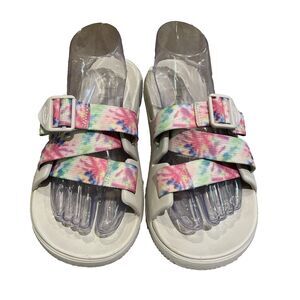 Chaco Women's Chillos Sandal Slide Light Tie Dye Size 9 Adjustable Strap